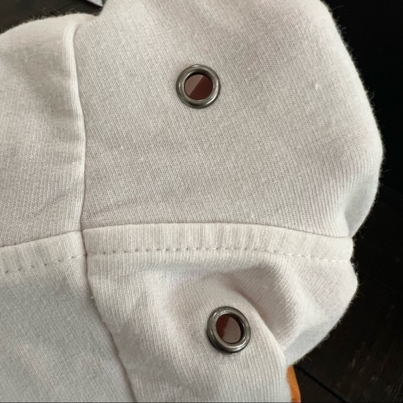 White and yellow Marsh Landing zip up hoodie, S, drawstring, yellow accents. - Picture 14 of 14